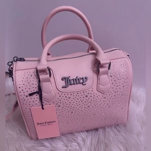 Juicy Couture Dazzle Satchel in Pink Clay